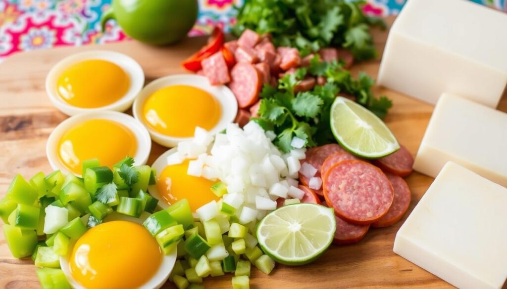 Cubano omelette ingredients