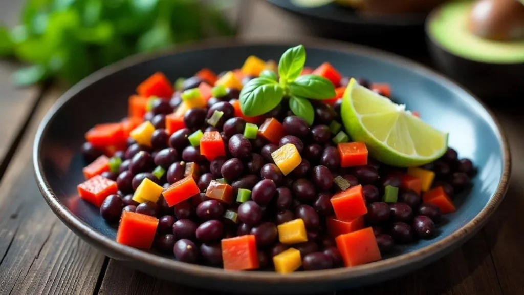 Why do black beans turn purple?