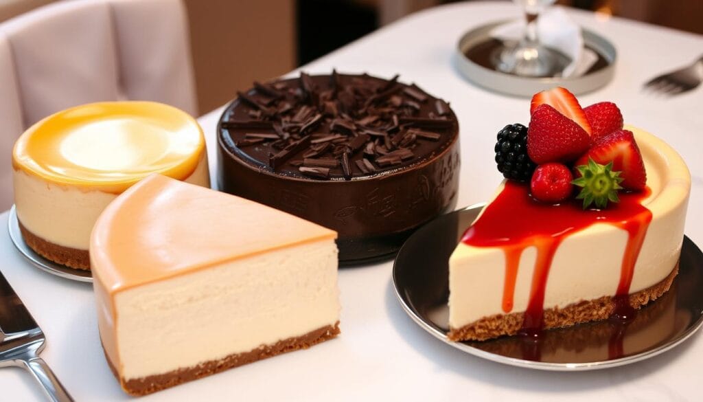 he three types of cheesecake?