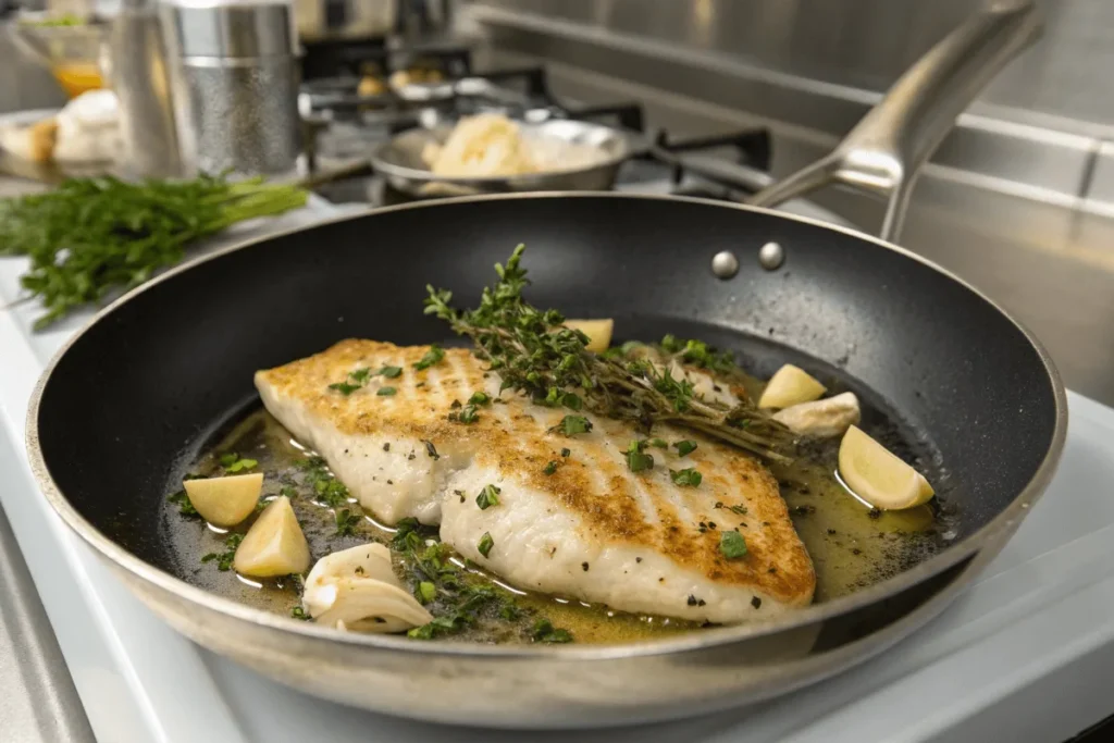 Cooking John Dory Fillet in a Skillet