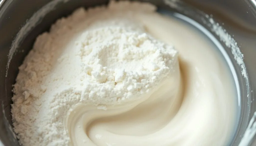 Flour and Water Mixture Transformation